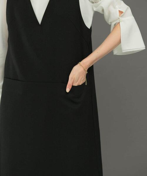 URBAN RESEARCH ROSSO WOMEN(アーバンリサーチ ロッソ)の「『UR TECH』ジャンパーワンピース(ワンピース・レディース・モカ/ベージュ系その他/ブラック・36/38)」の7枚目の写真