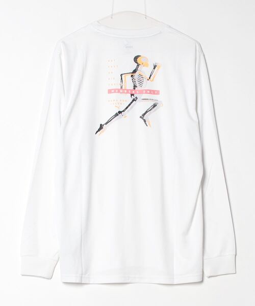 PUMA（プーマ）の「プーマ PUMA MENS PUMA RUN CLUB ロングスリーブ_（Tシャツ/カットソー・メンズ・ホワイト・S/M/L/LL）」の2枚目の写真