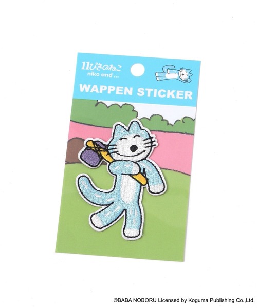 niko and...（ニコアンド）の「【11ぴきのねこ】コラボ　ワッペンシール（ステッカー/テープ・レディース・シャーベット/ブルー・0）」の3枚目の写真