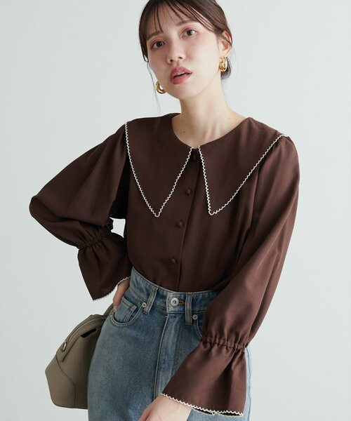 淡い配色と北欧の木々刺繍ブラウス 返品交換送料無料 トップス 羽織り ブラウス シャツ コットン シャツカラー ゆったり 大きめサイズ 刺繍 配色 バイカラー 楽天市場】返品交換送料無料 トップス 羽織り ブラウス【淡い