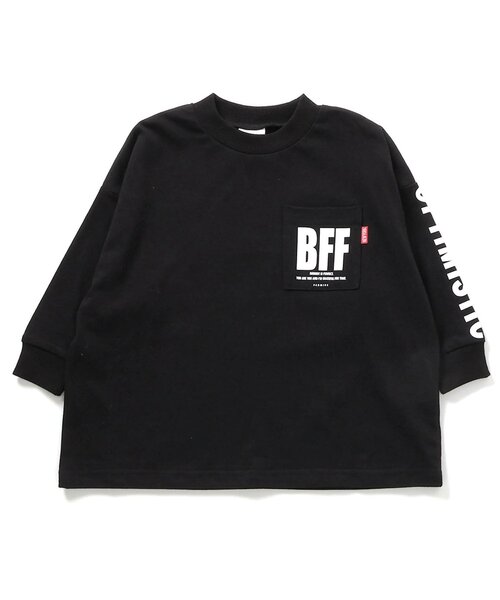 BREEZE(ブリーズ)の「【WEB限定・ジュニア】ビッグロゴ長袖Tシャツ(Tシャツ/カットソー・キッズ・ブラック/オフホワイト/ネイビー/グリーン・100/110/120/130/140/150/160)」の2枚目の写真