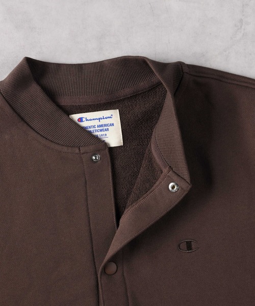 Champion（チャンピオン）の「【Champion】無地スウェットカーディガン（スウェット・メンズ・ブラウン/グレー/ブラック・M/L/XL）」の6枚目の写真