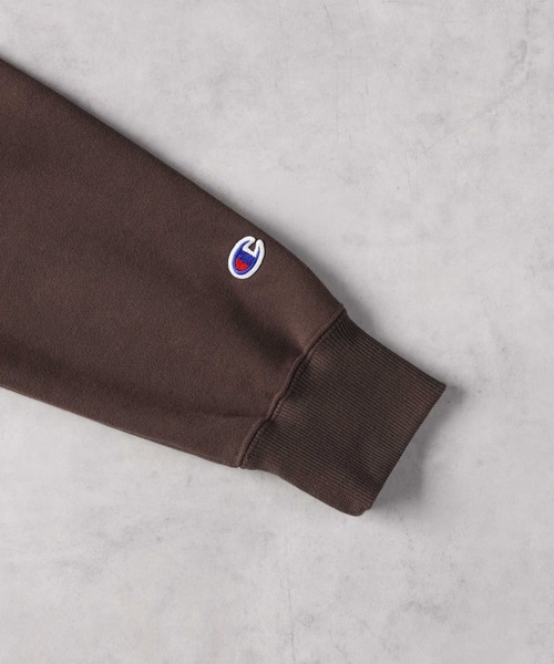 Champion（チャンピオン）の「【Champion】無地スウェットカーディガン（スウェット・メンズ・ブラウン/グレー/ブラック・M/L/XL）」の9枚目の写真