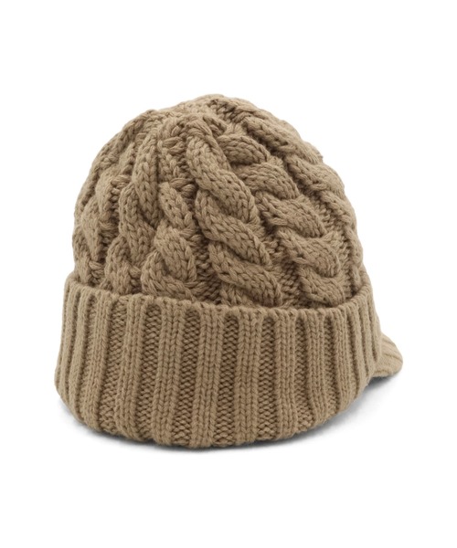 NEW ERA（ニューエラ）の「ニューエラ バイザー付きニット メタルプレート ONSPOTZ別注（ニットキャップ/ビーニー・メンズ・グレー/ブラック/ホワイト/グレー系その他/ネイビー/ベージュ・FREE）」の20枚目の写真