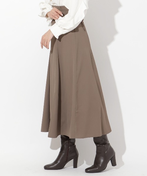 AND COUTURE（アンドクチュール）の「サイドレースアップフレアスカート（スカート・レディース・ブラック/ブラウン/ラベンダー・SMALL/MEDIUM）」の10枚目の写真