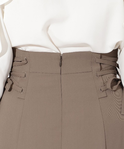 AND COUTURE（アンドクチュール）の「サイドレースアップフレアスカート（スカート・レディース・ブラック/ブラウン/ラベンダー・SMALL/MEDIUM）」の13枚目の写真