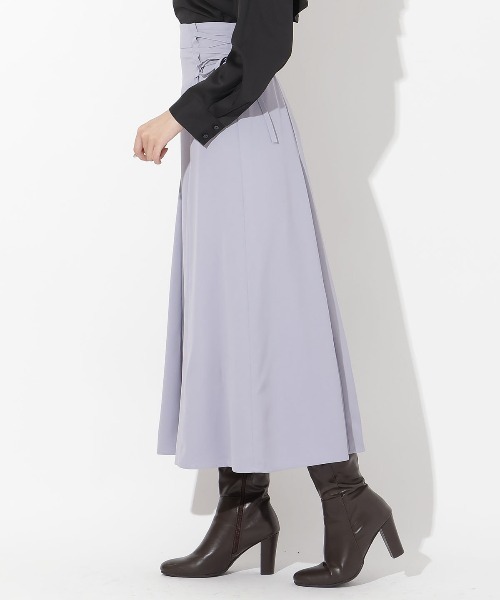 AND COUTURE（アンドクチュール）の「サイドレースアップフレアスカート（スカート・レディース・ブラック/ブラウン/ラベンダー・SMALL/MEDIUM）」の15枚目の写真