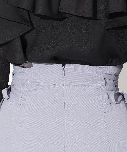 AND COUTURE（アンドクチュール）の「サイドレースアップフレアスカート（スカート・レディース・ブラック/ブラウン/ラベンダー・SMALL/MEDIUM）」の18枚目の写真