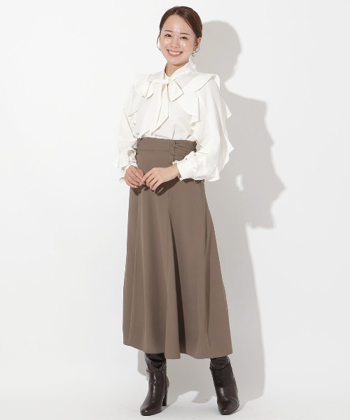 AND COUTURE（アンドクチュール）の「サイドレースアップフレアスカート（スカート・レディース・ブラック/ブラウン/ラベンダー・SMALL/MEDIUM）」の21枚目の写真