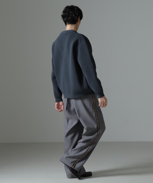 NANO universe（ナノユニバース）の「スポンディッシュ カーディガン（カーディガン/ボレロ・メンズ・ブルーグレー/オフホワイト/ブラウン・L/M）」の8枚目の写真