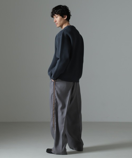 NANO universe（ナノユニバース）の「スポンディッシュ カーディガン（カーディガン/ボレロ・メンズ・ブルーグレー/オフホワイト/ブラウン・L/M）」の9枚目の写真