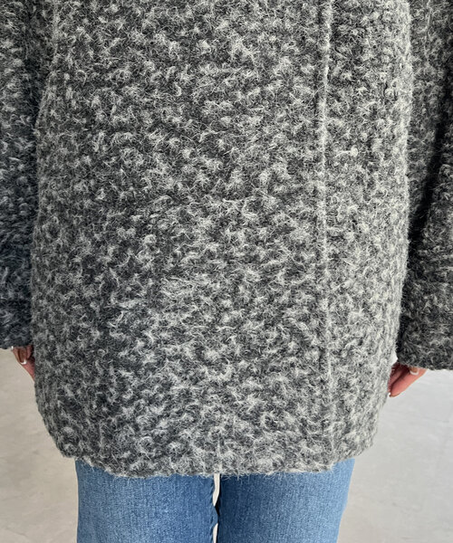 【セール】プードルファーBACKコクーンスタンドネックコート（その他アウター）｜Chez toi（シェトワ）