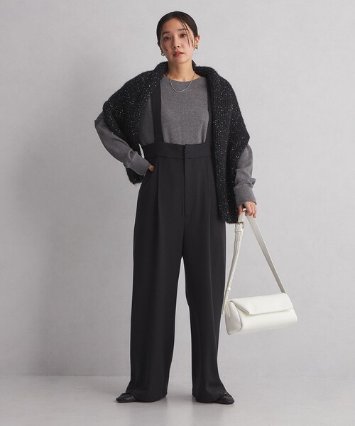 green label relaxing（グリーンレーベルリラクシング）の「＜at ease＞ ワッフル ロンT（Tシャツ/カットソー・レディース・オフホワイト/ダークグレー/その他1/ナチュラル・FREE）」の16枚目の写真