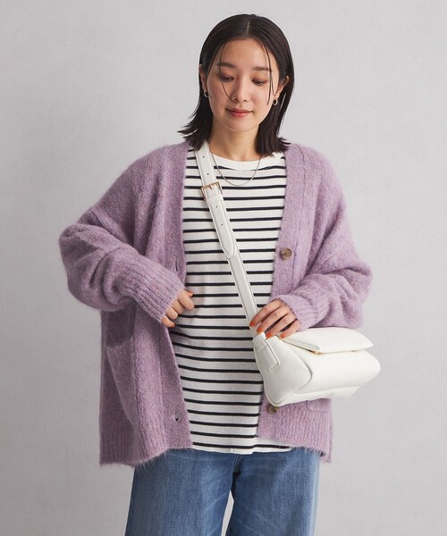 green label relaxing（グリーンレーベルリラクシング）の「＜at ease＞ ワッフル ロンT（Tシャツ/カットソー・レディース・オフホワイト/ダークグレー/その他1/ナチュラル・FREE）」の20枚目の写真