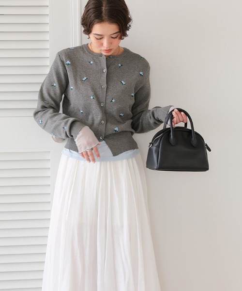 セール】フラワー刺繍カーディガン（カーディガン/ボレロ）｜titivate