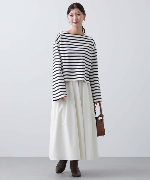 Gready Brilliant（グレディブリリアン）の「ボーダークロップドカットソー（Tシャツ/カットソー・レディース・ホワイト×ブラック/ブラック×グレー・38）」の22枚目の写真