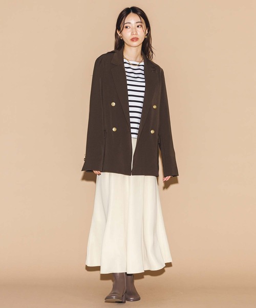 Gready Brilliant（グレディブリリアン）の「ボーダークロップドカットソー（Tシャツ/カットソー・レディース・ホワイト×ブラック/ブラック×グレー・38）」の17枚目の写真