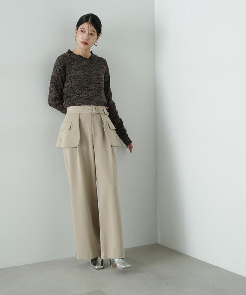 【セール】◆アウトポケットレイヤーパンツ《S Size Line》（その他パンツ）｜N.（N. Natural Beauty Basic）（エヌエヌナチュラルビューティーベーシック）