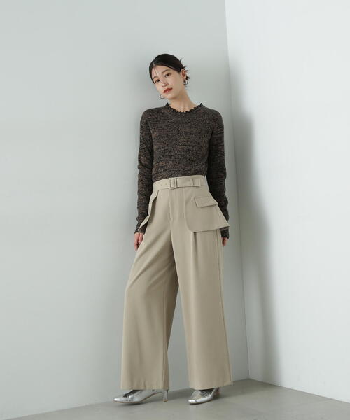 【セール】◆アウトポケットレイヤーパンツ《S Size Line》（その他パンツ）｜N.（N. Natural Beauty Basic）（エヌエヌナチュラルビューティーベーシック）