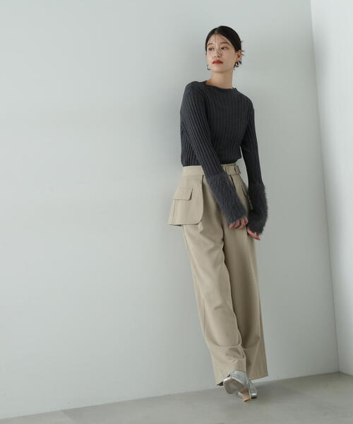 【セール】◆アウトポケットレイヤーパンツ《S Size Line》（その他パンツ）｜N.（N. Natural Beauty Basic）（エヌエヌナチュラルビューティーベーシック）