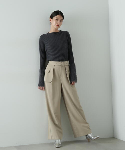 【セール】◆アウトポケットレイヤーパンツ《S Size Line》（その他パンツ）｜N.（N. Natural Beauty Basic）（エヌエヌナチュラルビューティーベーシック）