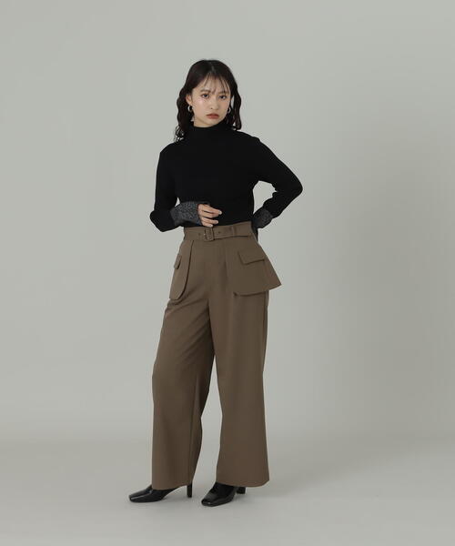 【セール】◆アウトポケットレイヤーパンツ《S Size Line》（その他パンツ）｜N.（N. Natural Beauty Basic）（エヌエヌナチュラルビューティーベーシック）