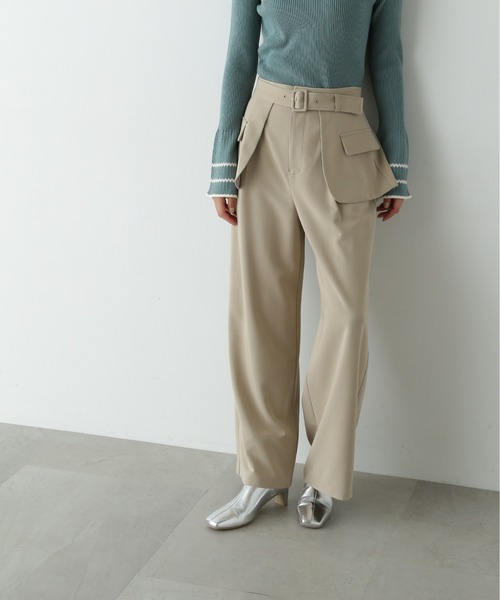 【セール】◆アウトポケットレイヤーパンツ《S Size Line》（その他パンツ）｜N.（N. Natural Beauty Basic）（エヌエヌナチュラルビューティーベーシック）