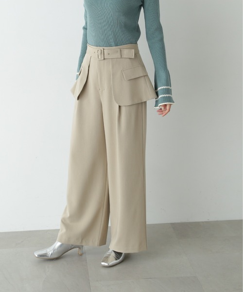 【セール】◆アウトポケットレイヤーパンツ《S Size Line》（その他パンツ）｜N.（N. Natural Beauty Basic）（エヌエヌナチュラルビューティーベーシック）
