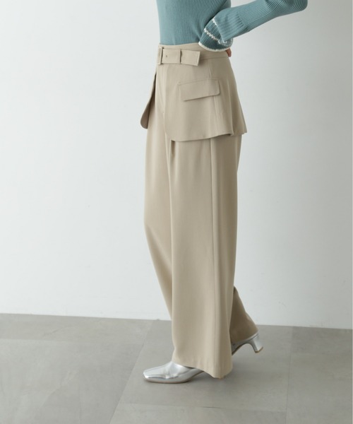 【セール】◆アウトポケットレイヤーパンツ《S Size Line》（その他パンツ）｜N.（N. Natural Beauty Basic）（エヌエヌナチュラルビューティーベーシック）