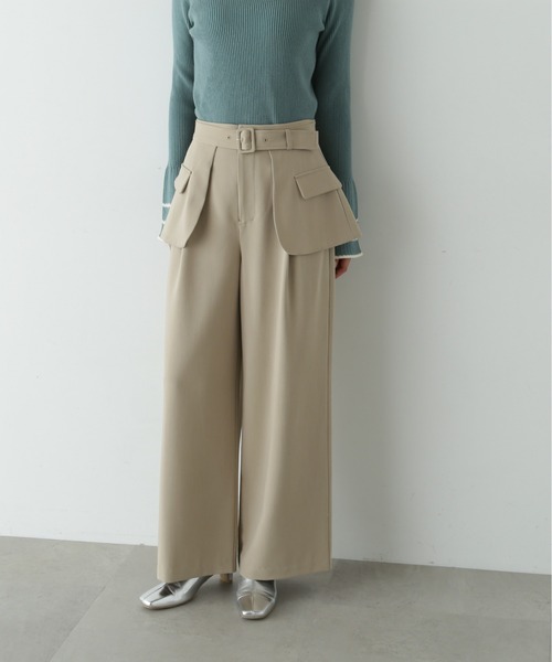 【セール】◆アウトポケットレイヤーパンツ《S Size Line》（その他パンツ）｜N.（N. Natural Beauty Basic）（エヌエヌナチュラルビューティーベーシック）