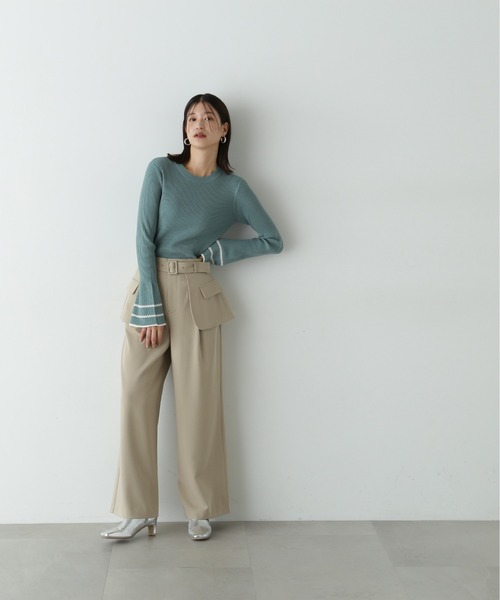 【セール】◆アウトポケットレイヤーパンツ《S Size Line》（その他パンツ）｜N.（N. Natural Beauty Basic）（エヌエヌナチュラルビューティーベーシック）