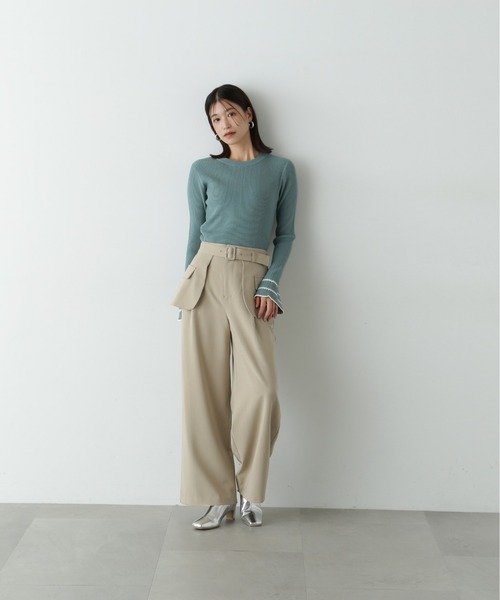 【セール】◆アウトポケットレイヤーパンツ《S Size Line》（その他パンツ）｜N.（N. Natural Beauty Basic）（エヌエヌナチュラルビューティーベーシック）