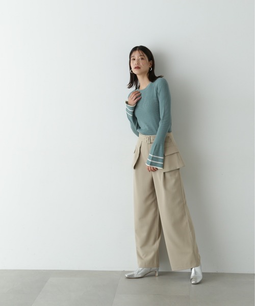 【セール】◆アウトポケットレイヤーパンツ《S Size Line》（その他パンツ）｜N.（N. Natural Beauty Basic）（エヌエヌナチュラルビューティーベーシック）