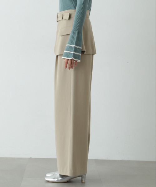 【セール】◆アウトポケットレイヤーパンツ《S Size Line》（その他パンツ）｜N.（N. Natural Beauty Basic）（エヌエヌナチュラルビューティーベーシック）