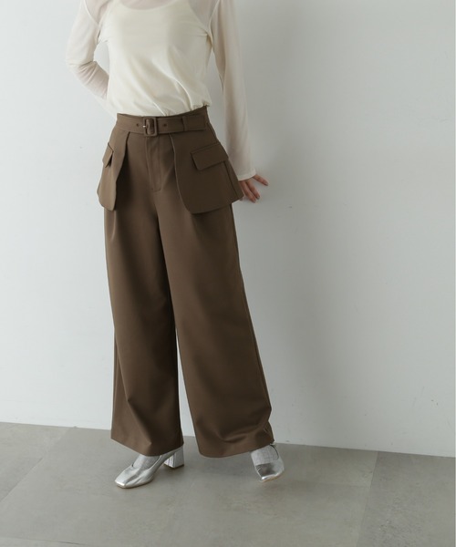 【セール】◆アウトポケットレイヤーパンツ《S Size Line》（その他パンツ）｜N.（N. Natural Beauty Basic）（エヌエヌナチュラルビューティーベーシック）