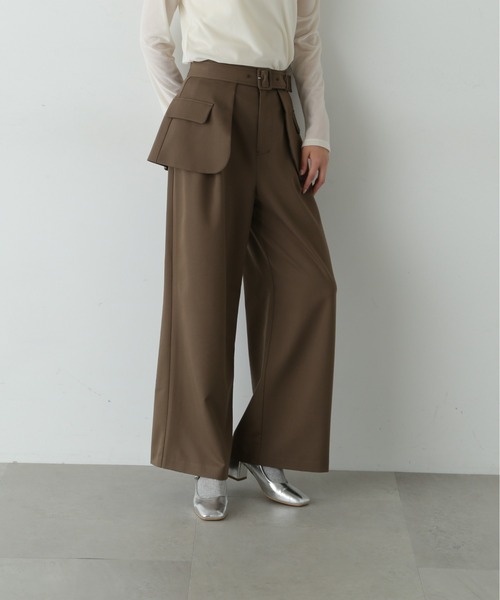 【セール】◆アウトポケットレイヤーパンツ《S Size Line》（その他パンツ）｜N.（N. Natural Beauty Basic）（エヌエヌナチュラルビューティーベーシック）