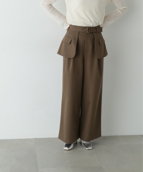 【セール】◆アウトポケットレイヤーパンツ《S Size Line》（その他パンツ）｜N.（N. Natural Beauty Basic）（エヌエヌナチュラルビューティーベーシック）