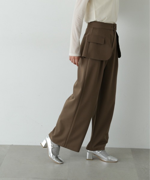 【セール】◆アウトポケットレイヤーパンツ《S Size Line》（その他パンツ）｜N.（N. Natural Beauty Basic）（エヌエヌナチュラルビューティーベーシック）