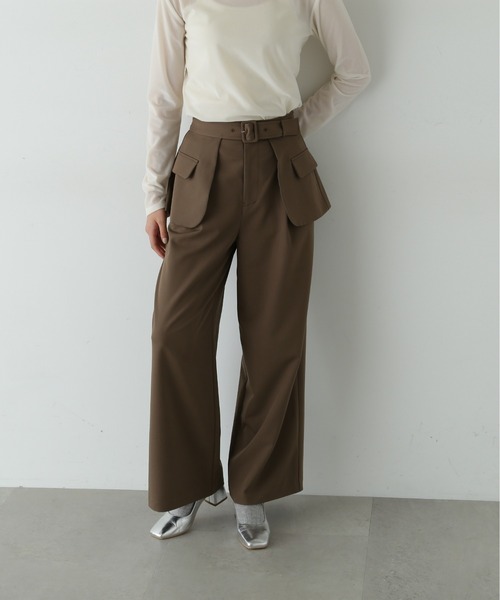 【セール】◆アウトポケットレイヤーパンツ《S Size Line》（その他パンツ）｜N.（N. Natural Beauty Basic）（エヌエヌナチュラルビューティーベーシック）