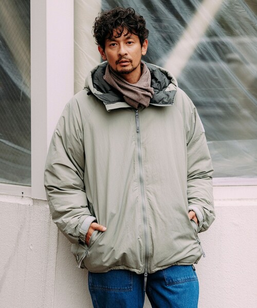 NANGA（ナンガ）の「NANGA/ナンガ SP HOODIE DOWN JKT/別注 フーディ ダウンジャケット（ダウンジャケット/コート・メンズ・グレー/オリーブ/ブラック・MEDIUM/X-LARGE/LARGE）」の20枚目の写真
