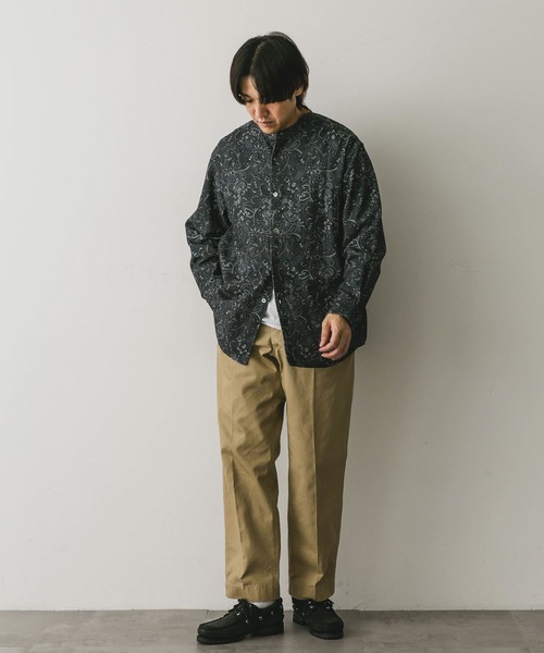 URBAN RESEARCH DOORS（アーバンリサーチドアーズ）の「『XLサイズ/WEB限定』ヘビーネルバンドカラーシャツ（シャツ/ブラウス・メンズ・グリーン/オフホワイト/ブルー/ブラウン系その他/グレー系その他・X-LARGE/MEDIUM/LARGE）」の22枚目の写真