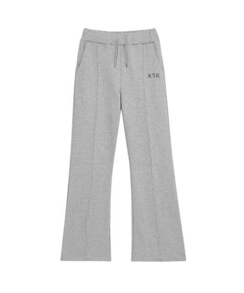 ACOVER(オコボ)の「A'GEM/9 × .kom『ACOVER/オコボ』Front Bootcut SweatElasticated waist Pants /サフロントブートカットスウェットエラスティケイティッドウエストパンツ(スウェットパンツ・レディース・ブラック/グレー・FREE)」の10枚目の写真