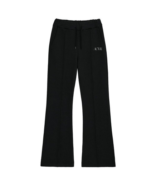 ACOVER(オコボ)の「A'GEM/9 × .kom『ACOVER/オコボ』Front Bootcut SweatElasticated waist Pants /サフロントブートカットスウェットエラスティケイティッドウエストパンツ(スウェットパンツ・レディース・ブラック/グレー・FREE)」の12枚目の写真