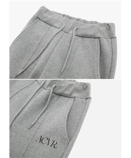 ACOVER(オコボ)の「A'GEM/9 × .kom『ACOVER/オコボ』Front Bootcut SweatElasticated waist Pants /サフロントブートカットスウェットエラスティケイティッドウエストパンツ(スウェットパンツ・レディース・ブラック/グレー・FREE)」の14枚目の写真