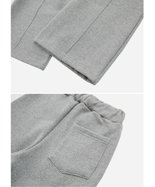 ACOVER(オコボ)の「A'GEM/9 × .kom『ACOVER/オコボ』Front Bootcut SweatElasticated waist Pants /サフロントブートカットスウェットエラスティケイティッドウエストパンツ(スウェットパンツ・レディース・ブラック/グレー・FREE)」の15枚目の写真