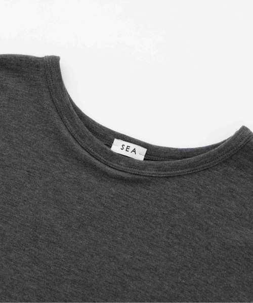 SEA（シー）の「ベアフライス サーディンボタン L/S TEE（Tシャツ/カットソー・レディース・チャコールグレー/ブラック/ホワイト/レッド・ONE SIZE）」の13枚目の写真