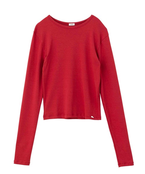 SEA（シー）の「ベアフライス サーディンボタン L/S TEE（Tシャツ/カットソー・レディース・チャコールグレー/ブラック/ホワイト/レッド・ONE SIZE）」の19枚目の写真