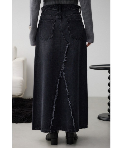 AZUL by moussy(アズールバイマウジー)の「AZUL DENIM クロスウエストデニムスカート(デニムスカート・レディース・ブルー/ブラック・SMALL/MEDIUM)」の8枚目の写真