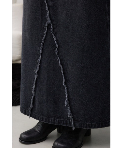 AZUL by moussy(アズールバイマウジー)の「AZUL DENIM クロスウエストデニムスカート(デニムスカート・レディース・ブルー/ブラック・SMALL/MEDIUM)」の12枚目の写真