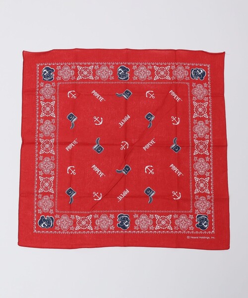 SHIPS（シップス）の「SHIPS: POPEYE BANDANA（バンダナ/スカーフ・メンズ・ブラック/ネイビー/ダークブルー/ホワイト/レッド・ONE SIZE）」の5枚目の写真